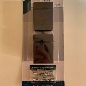 2 sets black shelf clips 2 pack each